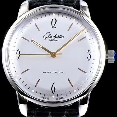 레플리카 [글라슈테 오리지날] 남성용 세나토 식스티즈 화이트 다이얼 GLA421  