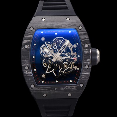 레플리카 [리차드밀레] 남성용 RM055 NTPT 카본 케이스 50mm 스켈레톤 다이얼 기계식 수동형 무브먼트 ric0265  