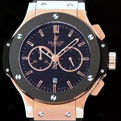 레플리카 [휴블렛] 남성용 위블로 빅뱅 리미티드 에디션 쿼츠 42mm 블랙다이얼 HUB4210  