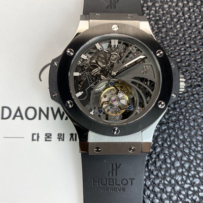레플리카 [휴블렛] 남성용 빅뱅 투어빌론 탑재 무브먼트 스켈레톤 다이얼 hub2153  