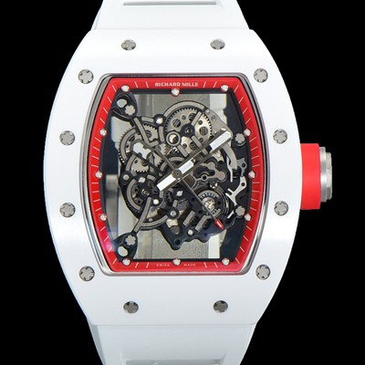 레플리카 [리차드밀레] 남성용 RM055 세라믹 제질 수동형 무브먼트 50미리 러버밴드 스켈레톤 다이얼 RIC09748  