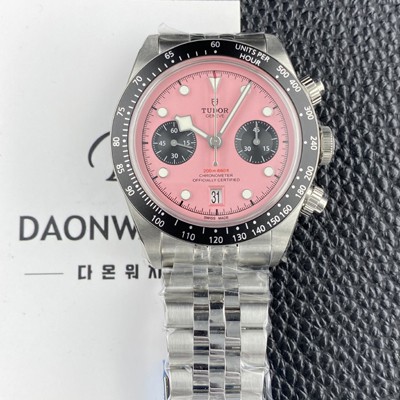 레플리카 [튜더] 남성용 헤리티지 블랙베이 M79360N 크로노그래프 팬더 41mm 오토매틱 7750무브먼트 핑크 다이얼 tud5138  