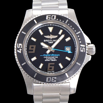 레플리카 [브라이틀링] 남성용 슈퍼오션 오토매틱 ETA2824-2 44mm 메탈줄 블랙다이얼 bre9284  