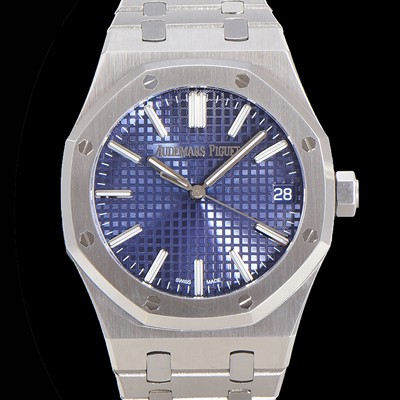 레플리카 [오데마피게] 남성용 로얄오크 15510 오토매틱 Cal.4302타입 메탈줄 블루다이얼  aud2153  