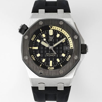 레플리카 [오데마피게] 남성용 하이엔드 로얄오크 오프쇼어 다이버 15720CN.OO.A002CA.01 오토매틱 Cal.4308타입 42mm 블랙 다이얼 aud6579  