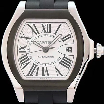 레플리카 [까르띠에] 남성용 로드스터 스위스 2824 무브먼트 화이트 다이얼 CAR0310  