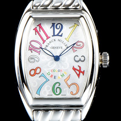 레플리카 [프랭크 뮬러] 남성용 컬러오브드림즈 1752 QZ COL DRM 레이디 워치 크레이지 아워 다이얼 브레이슬릿 스위스 오토매틱 무브먼트 FRA0430  