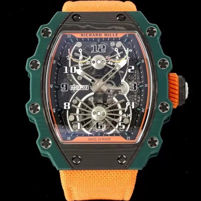 레플리카 [리차드밀레] 남성용 RM21-02 투어빌론 포지드 카본 51mm 투르비용 무브먼트 스켈레톤 다이얼 ric0306  