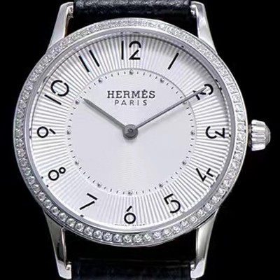레플리카 [에르메스] 남성용 슬림 데르메스 W041703WW00 화이트 다이얼 춰츠 무브먼트 HEM4244  
