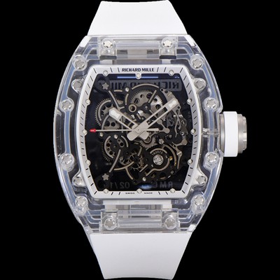 레플리카 [리차드밀러] 남성용 RM055 수동/기계식 무브먼트 50mm 우레탄줄 스캘래톤 블랙 다이얼 ric0226  