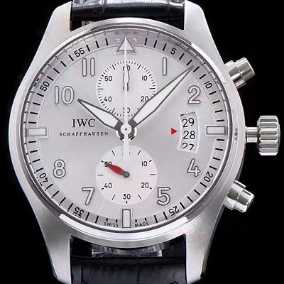 레플리카 [아이더블유씨] 남성용 파일럿 7750 오토매틱 무브먼트 실버 다이얼 IWC0400  
