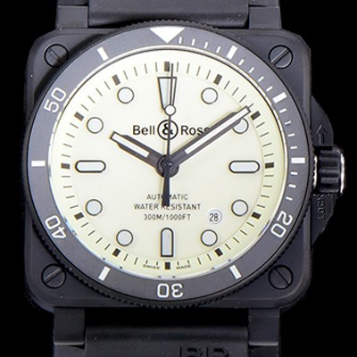 레플리카 [벨엔로스] 남성용 BR-03 인스트루먼트 PVD블랙코팅 오토매틱 9015무브먼트 42미리 러버우테탄줄 화이트다이얼 BEL71769  