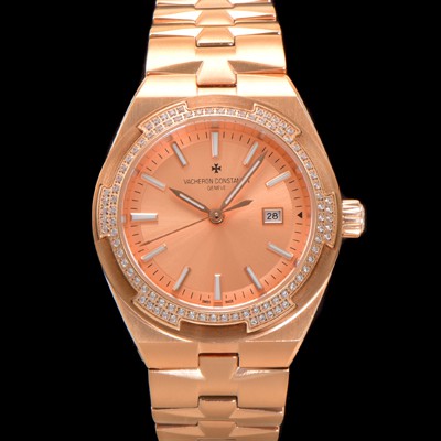 레플리카 [바쉐런 콘스탄틴] 여성용 오버시즈 4605V200R-B968 18K 로즈골드 오토매틱 무브먼트 35mm 샴페인 다이얼 vac1145  
