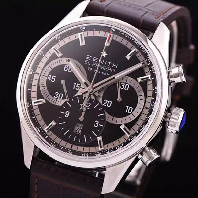 레플리카 [제니스] 남성용 엘 프리매로 03.2040.400/21.C496 크로노그래프 블랙 다이얼 오토매틱 무브먼트 ZEN4210  