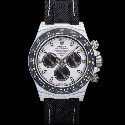 레플리카 [로렉스] 남성용 데이토나 DIW 포지드카본 커스텀 40미리 크로노그래프 오토매틱 Cal.4130 무브먼트 화이트 다이얼 ROL79643  