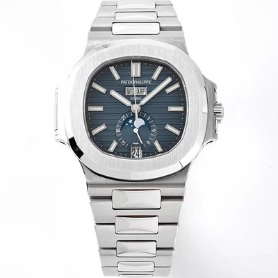 레플리카 [파텍필립] 남성용 노틸러스 5726/1A-014 오토매틱 Cal.324 타입 40미리 메탈줄/밴드 블루 다이얼 PAT75440  