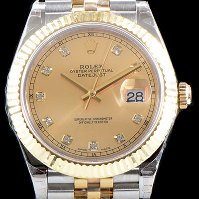 레플리카 [로렉스] 남성용 최고급형!!데이져스트II 126333 GM사 추가업데이트!! 18K 옐로골드 투톤 콤비 골드 다이얼 브레이슬릿 스위스 ETA 2836-2 오토매틱 무브먼트 ROL0351  