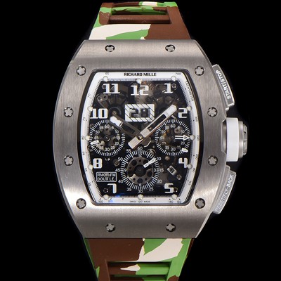 레플리카 [리차드밀레] 남성용 RM11-FM 티타늄 케이스/스텐레스 스틸 베젤 크로노그래프 50mm 오토매틱 무브먼트 스켈레톤 다이얼 ric0252  