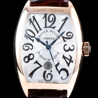 레플리카 [프랭크 뮬러] 남성용 최신버전 업그레이드형 카사블란카 5850 SC 플래티넘 로터!! 화이트&실버 물결무늬 다이얼 스위스 ETA 2824-A2오토매틱 FRA0401  