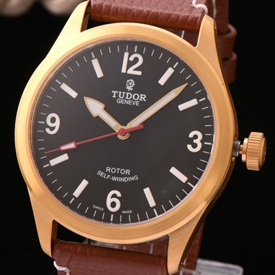 레플리카 [튜더] 남성용 헤리티지 79910-BKBB 레인저 빈티지 워치 18k 옐로골드 블랙 다이얼 스위스 ETA 2824-A2 오토매틱 무브먼트 TUD4223  