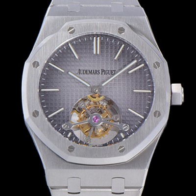 레플리카 [오데마피게] 남성용 로얄오크 Calibre 2924 투어빌론/수동기계식 41미리 그레이다이얼 AUD74519  