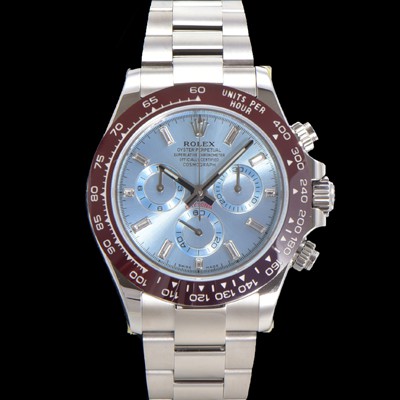레플리카 [로렉스] 남성용 코스모그래프 데이토나 플래티넘 m116506-0002 세라믹 베젤 40mm 크로노그래프 7750 오토매틱 무브먼트 아이스 블루 다이얼 rol5322  