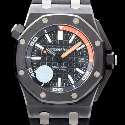레플리카 [오데마피게] 남성용 업그레이드!!!15707CE.OO.A002CA.01 로얄 오크 오프쇼어 카본 다이버(한정판)블랙다이얼 AUD0402  