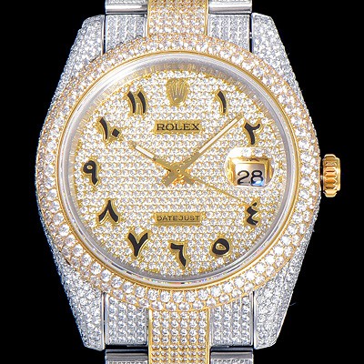레플리카 [로렉스]남성용  고퀄리티 데이저스트 41미리 금장시계 보석/큐빅세팅 투톤콤비 18K로즈골드 오토매틱 ROL40527  