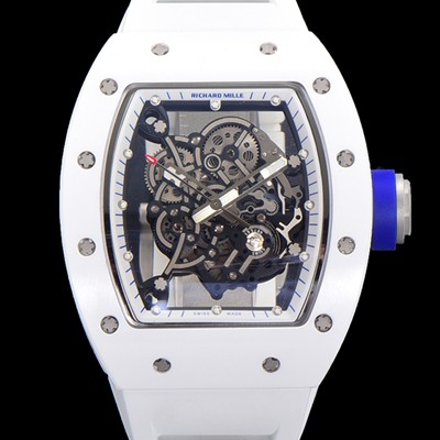 레플리카 [리차드밀레] 남성용 RM055 세라믹 제질 수동형 무브먼트 50미리 러버밴드 스켈레톤 다이얼 RIC01039  