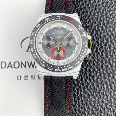 레플리카 [로렉스]남성용 데이토나 DIW 포지드카본 커스텀 40미리 크로노그래프 오토매틱 Cal.4130 무브먼트 그레이 다이얼 rol5656  