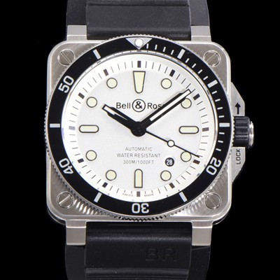 레플리카 [벨엔로즈] 남성용 BR03-92 다이버 스틸 오토매틱 ETA2836-2 타입 42mm 우레탄줄 화이트다이얼 bel04294  