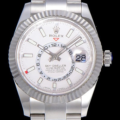 레플리카 [로렉스]남성용 스카이더웰러 오이스터퍼페츄얼 39미리 오토매틱 화이트다이얼 ROL78799  