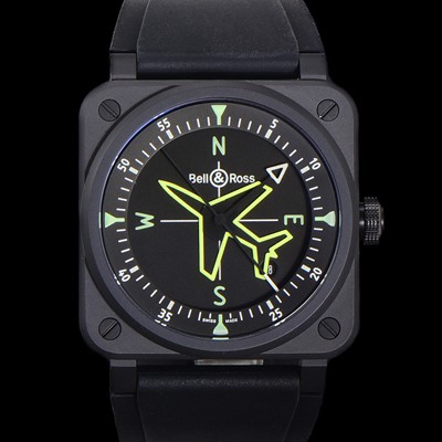 레플리카 [벨엔로즈] 남성용 BR03A 오토매틱 2892타입 42mm 세라믹 우레탄줄 블랙 다이얼 bel4106  