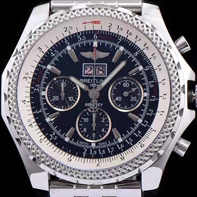 레플리카 [브라이틀링] 남성용 밴틀리 6.75 빅데이트 다크블루 다이얼 BRE0403  