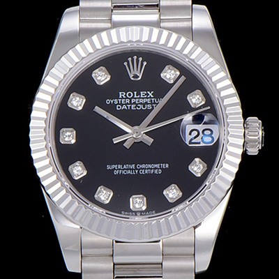 레플리카 [로렉스]여성용 레이디 데이져스트 31mm 오토매틱 그레이다이얼 ROL41842  