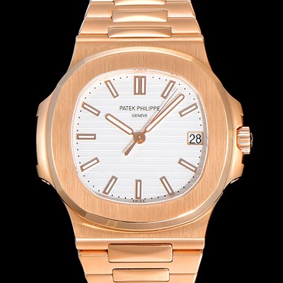 레플리카 [파텍필립] 남성용 노틸러스 5711J  암스테르담 빈티지 18k로즈골드 Cal.324 S C타입무브 오토매틱 40미리 화이트다이얼 PAT73824  