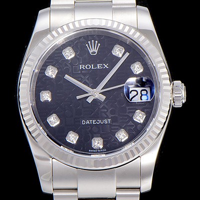 레플리카 [로렉스]남성용 데이져스트II 36미리 오토매틱 화이트다이얼 ROL96864  