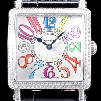 레플리카 [프랭크 뮬러] 남성용 마스터 스퀘어 6000 K SC DT COL DRM V D 레이디 워치 최상급 쥬얼 다이아몬드 베젤 크레이지 아워 다이얼 스위스 ETA 2824-A2 오토매틱 무브먼트 FRA0411  