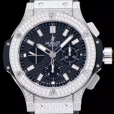 레플리카 [휴블렛] 남성용 빅뱅 하이퀄리티에 볼루션 블랙 다이얼 오토매틱 무브먼트 HUB0432  