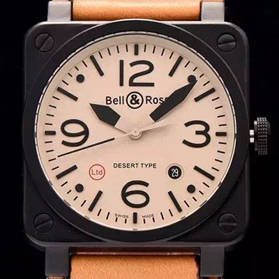 레플리카 [벨엔로스] 남성용 에비에이션 리미티드 데져트 타입 리미티드 에디션 화이트다이얼 BEL4204  