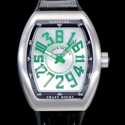 레플리카 [프랭크뮬러] 남성용 뱅가드 오토매틱 CZ02타입 44미리 가죽줄/스트랩 화이트다이얼 실버다이얼 FRA73774  