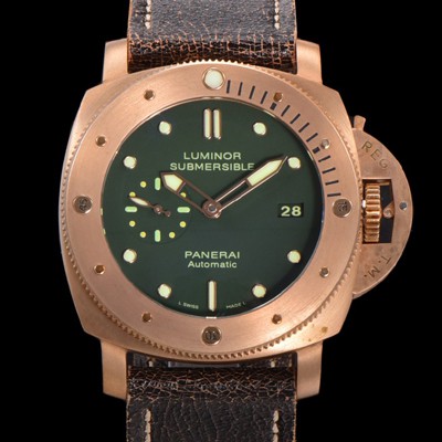 레플리카 [파네라이] 남성용 서브머서블 1950 3데이즈 브론즈 PAM00382 오토매틱 그린 다이얼 PAN0415  