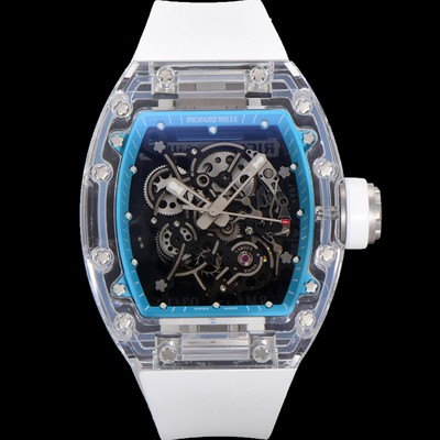 레플리카 [리차드밀러] 남성용 RM055 수동/기계식 무브먼트 50mm 우레탄줄 스캘래톤 블랙 다이얼 ric0228  