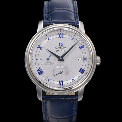 레플리카 [오메가] 남성용 드빌 424.13.40.21.06.002 프레스티지 코-액시얼 39.5mm 오토매틱 Cal.2627 타입 빈티지 그레이 실크 다이얼 omg0172  