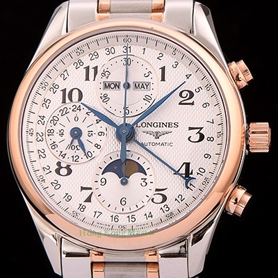 레플리카 [론진] 남성용 마스터 문페이즈 크로노그래프 스테인레스 스틸 LON0401  