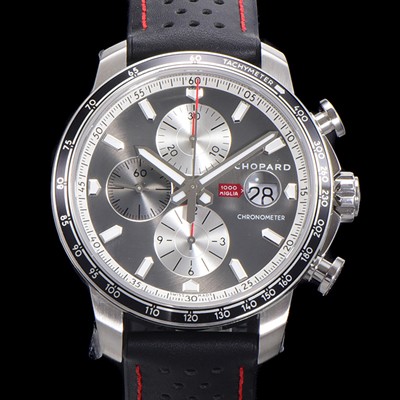 레플리카 [쇼파드] 남성용 밀러 밀가리아 Ref.168571 오토매틱 크로노그래프 아시안 7750-2타입 44mm 가죽줄 그레이다이얼   cho1351  