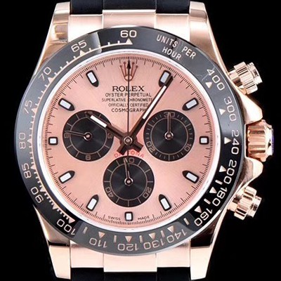 레플리카 [로렉스] 남성용 데이토나 m116515ln-0013 코스모그라프 최신버전 업그레이드형!! 크로노그래프 로즈골드 다이얼 야광 인덱스 오토매틱 무브먼트 ROL0333  