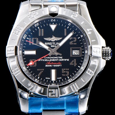 레플리카 [브라이틀링] 남성용 어벤져II A3239011|BC34|170A 씨 울프 크로노미터 블랙 다이얼 브레이슬릿 오토매틱 무브먼트 BRE0205  