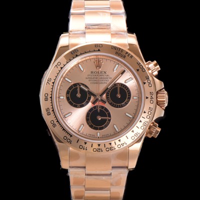 레플리카 [로렉스] 남성용 코스모그래프 데이토나 m126505-0003 18K 로즈골드 40mm 크로노그래프 7750 오토매틱 무브먼트 핑크 다이얼 rol5335  