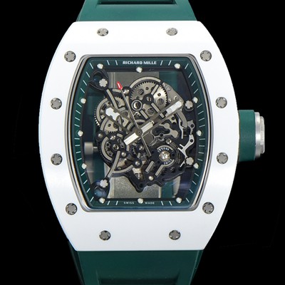 레플리카 [리차드밀레] 남성용 RM055 세라믹 제질 수동형 무브먼트 50미리 러버밴드 스켈레톤 다이얼 RIC73911  